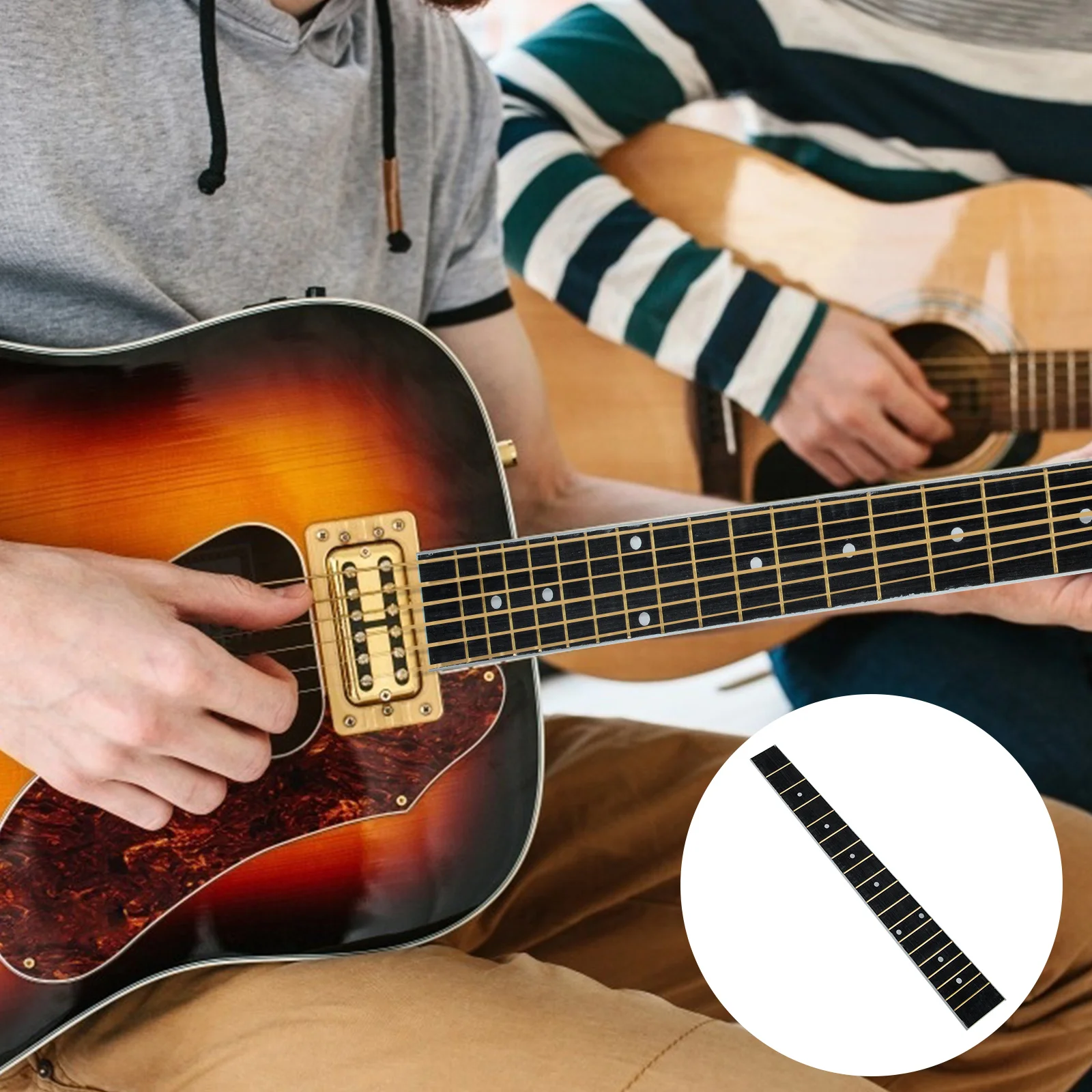

Guitar Fingerboard Fretboard Neck Lap Steel Replacement Finger Board Ukulele Technical Plate Fret Wood Partswooden Accessory
