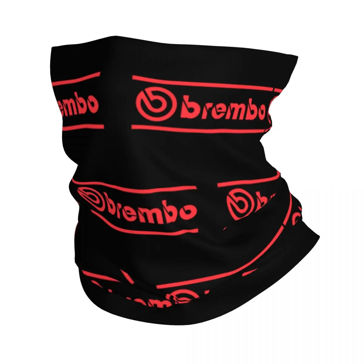 

Бандана Brembos, шейный платок с принтом гоночного автомобиля, дышащий шарф унисекс для верховой езды