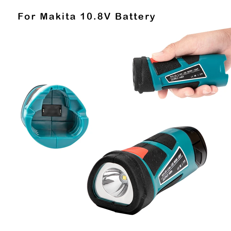 Рабочий фонарик для Makita светодиодный, аккумулятор для Makita 10,8 В, лм, 3 Вт, для BL1013, BL1012, BL1014