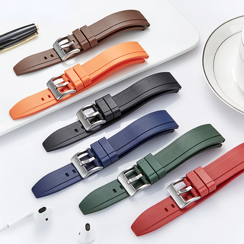 

Non-Dust Silicone Rubber Watch Strap for IWC Tissot Mido Rolex Diving Yacht Comfortable Soft Watch Band Accessories 20 22mm