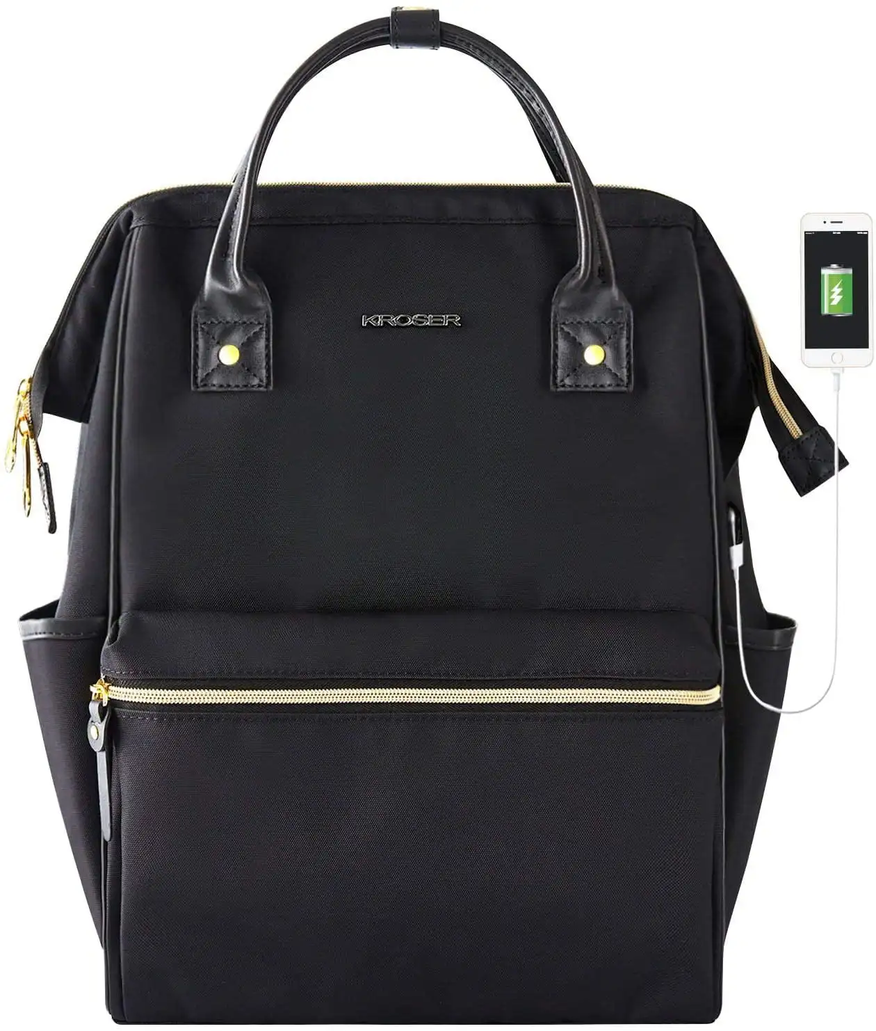 

Laptop Backpack 15.6" School Computer Backpack Casual Daypack Travel Business Work Bag Men/Women-Black