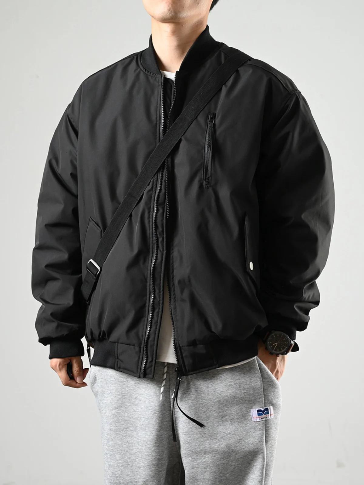 Оранжевое клубное пальто на хлопковой подкладке мужская японская мода