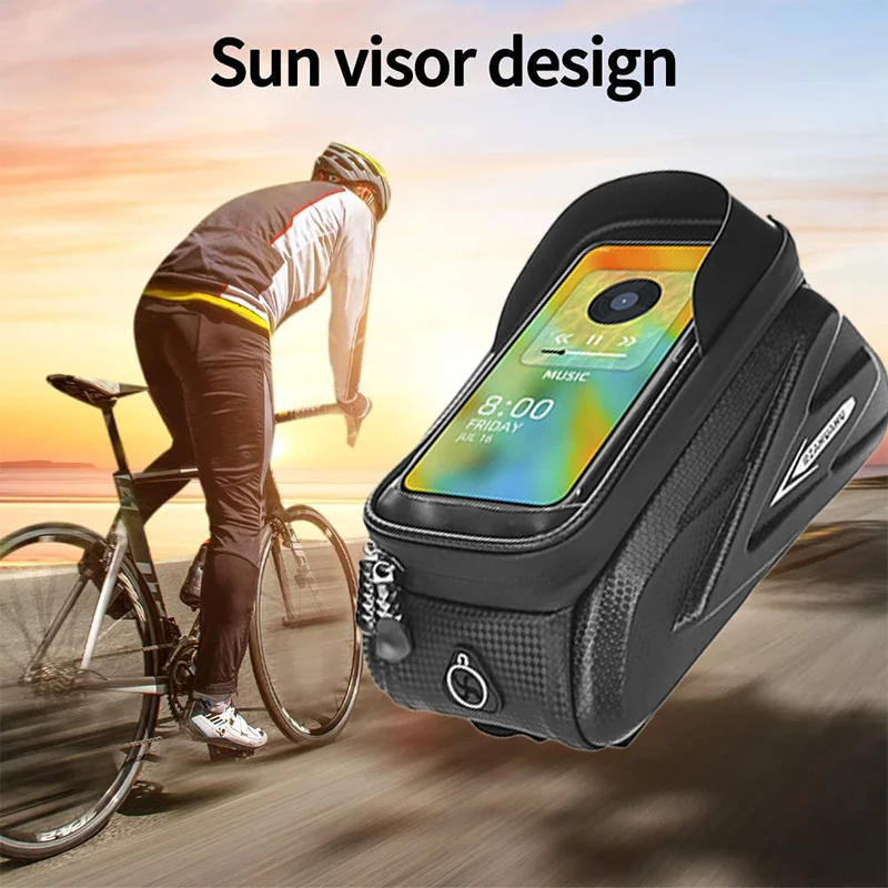 

Жесткий чехол для сенсорного экрана, сумка с передним лучом, прочный держатель для езды на велосипеде, водонепроницаемый фотоэлемент