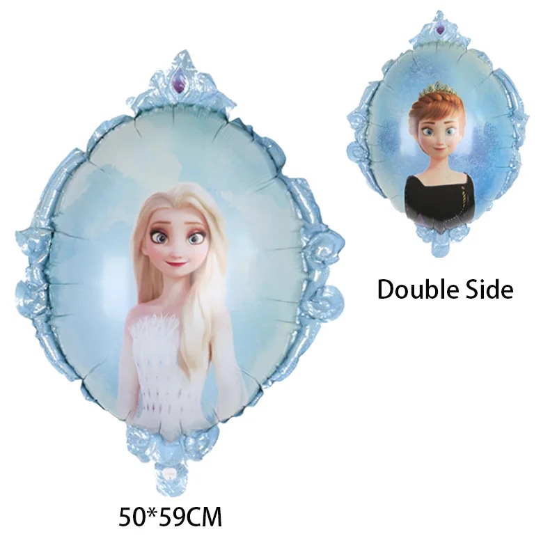 Фото Волшебный Зеркальный Шар Disney «Frozen», Алюминиевая Фольга, Круглая Форма, Эльза, Анна, Принцесса, Снежинка №5