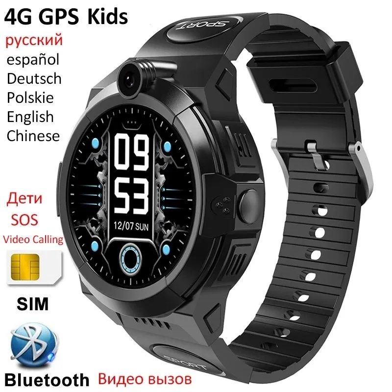 

Kids Smart Watch 4G children SIM Card Network Video Chat Calling SOS GPS WIFI LBS Location Camera Sport Android iOS Smartwatch