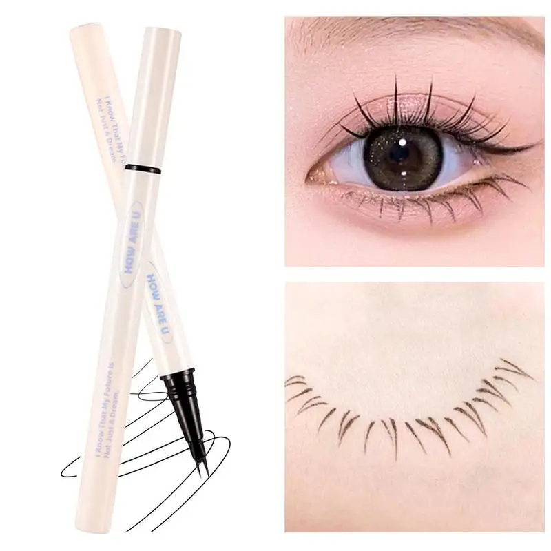 

Double Tip Lower Eyelash Pencil Waterproof Makeup Liner Smooth Long Quick Eye Liquid Lasting Drying Eyeliner Pen