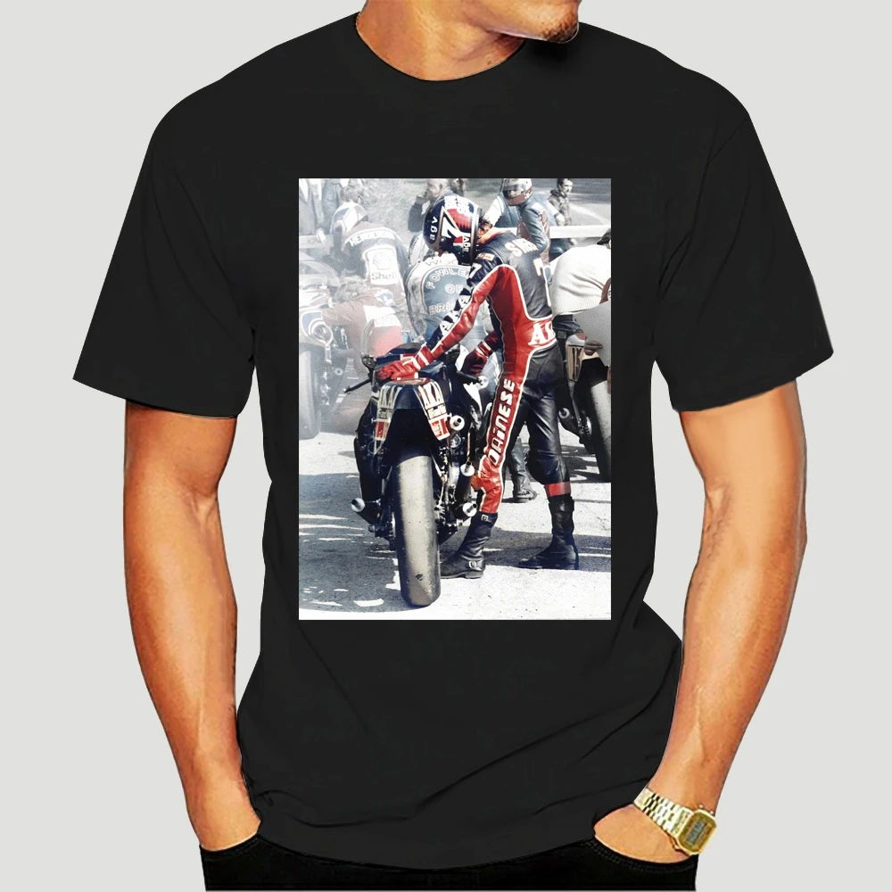 

Kaus Lucu Barry Sheene 1980 Kaus Lengan Pendek Pria Motorrad 2987X