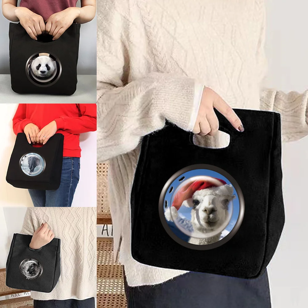 

Thermal Lunch Bags Men and Women Outdoor Essential Cooler Bag Portable Food Bags Window Series for Student,office Worker, Nurse