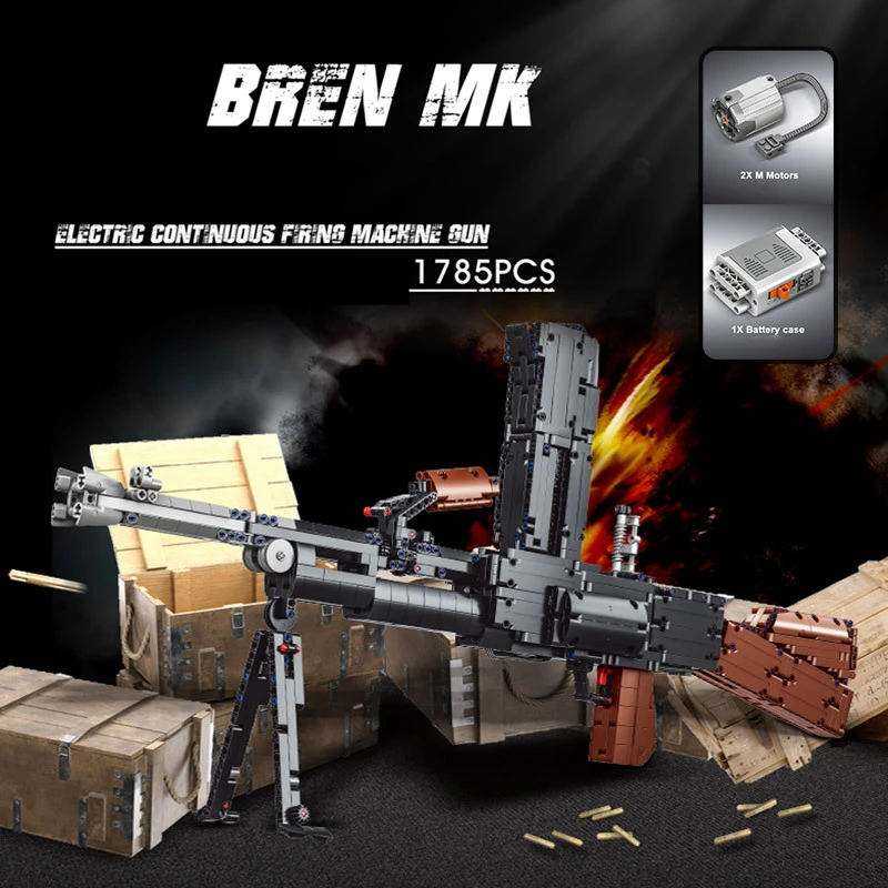 WW2 военный оригинальный механизированный легкий пулемет светильник