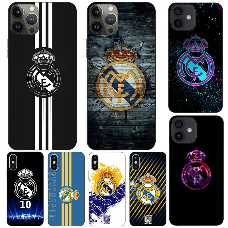 

Real-FC-Madrid Phone Case for IPhone 13 12 11 Pro Max Mini Xs X Xr 7 8 6 6s Plus Se 2020 Macia High Quality Shockproof Cover