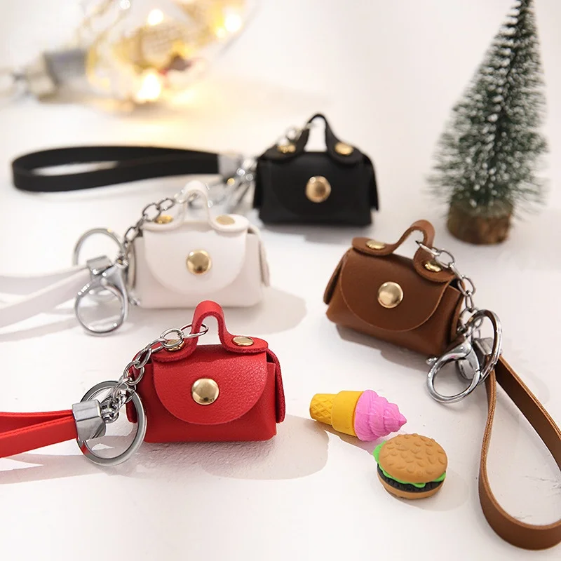 

New Fashion Ladies PU Leather Mini Wallet Car Key Holder Coin Purse Clutch Bag Housekeeper Keychain Small Handbag Bag Purses