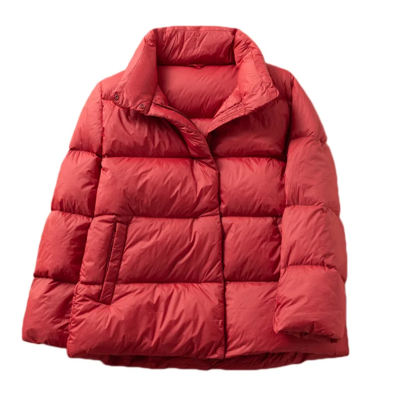 Short Down Jacket Women New Winter Coat Autumn and Winter Casual Stand Collar Coat for Warmth