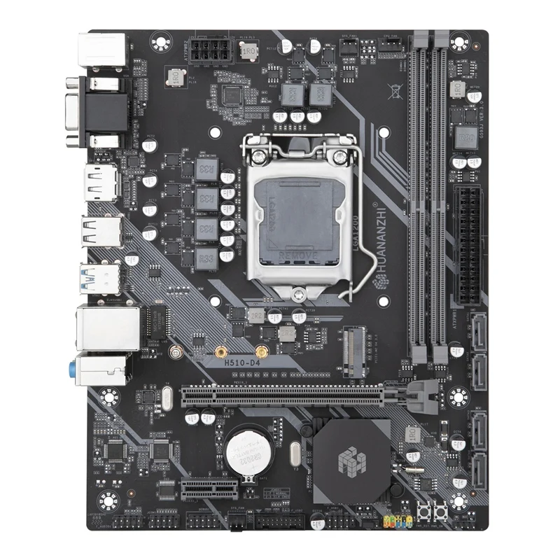 HUANANZHI H510-D4 Motherboard Supports  10Th/11Th Generation LGA1200 CPU Processors Supports Dual Channel DDR4