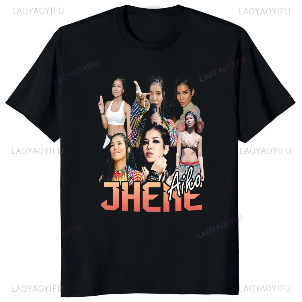 Винтажная уличная одежда 90-х футболка Jhene Aiko с принтом топ летняя трендовая