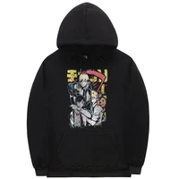 anime chainsaw man hoodies ulzzang aesthetic denji hayakawa aki power pochita hoodie men women fashion cotton hoody sweatshirt