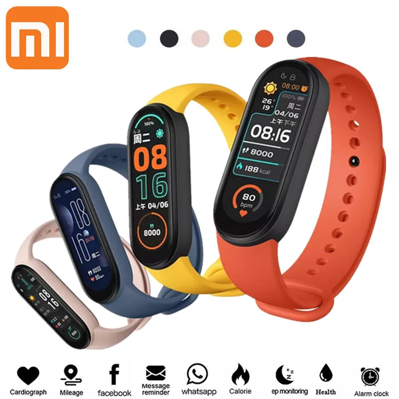 

Смарт-часы Xiaomi M6 мужские с фитнес-трекером и Пульсометром