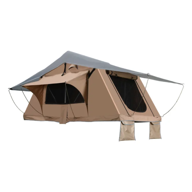 

Enjoy self-driving glamping outdoor soft top car roof top tent