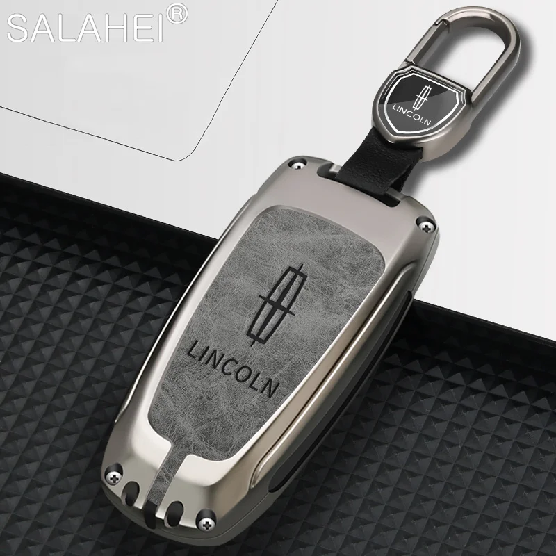 

Car Key Case Cover Holder Shell Full Protector Fob For Lincoln MKC MKZ MKX 2015 2016 2017 Keychain Auto Key Decoration Accessory