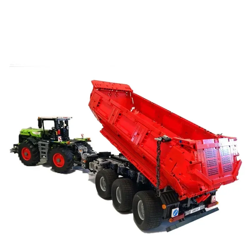 Электротрактор MOC строительный блок со сращением автомобиля модель для взрослых