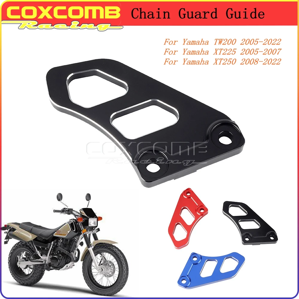 

Защитная направляющая цепи мотоцикла для Yamaha TW200 XT225 XT250 2005-2022 CNC, алюминиевые аксессуары