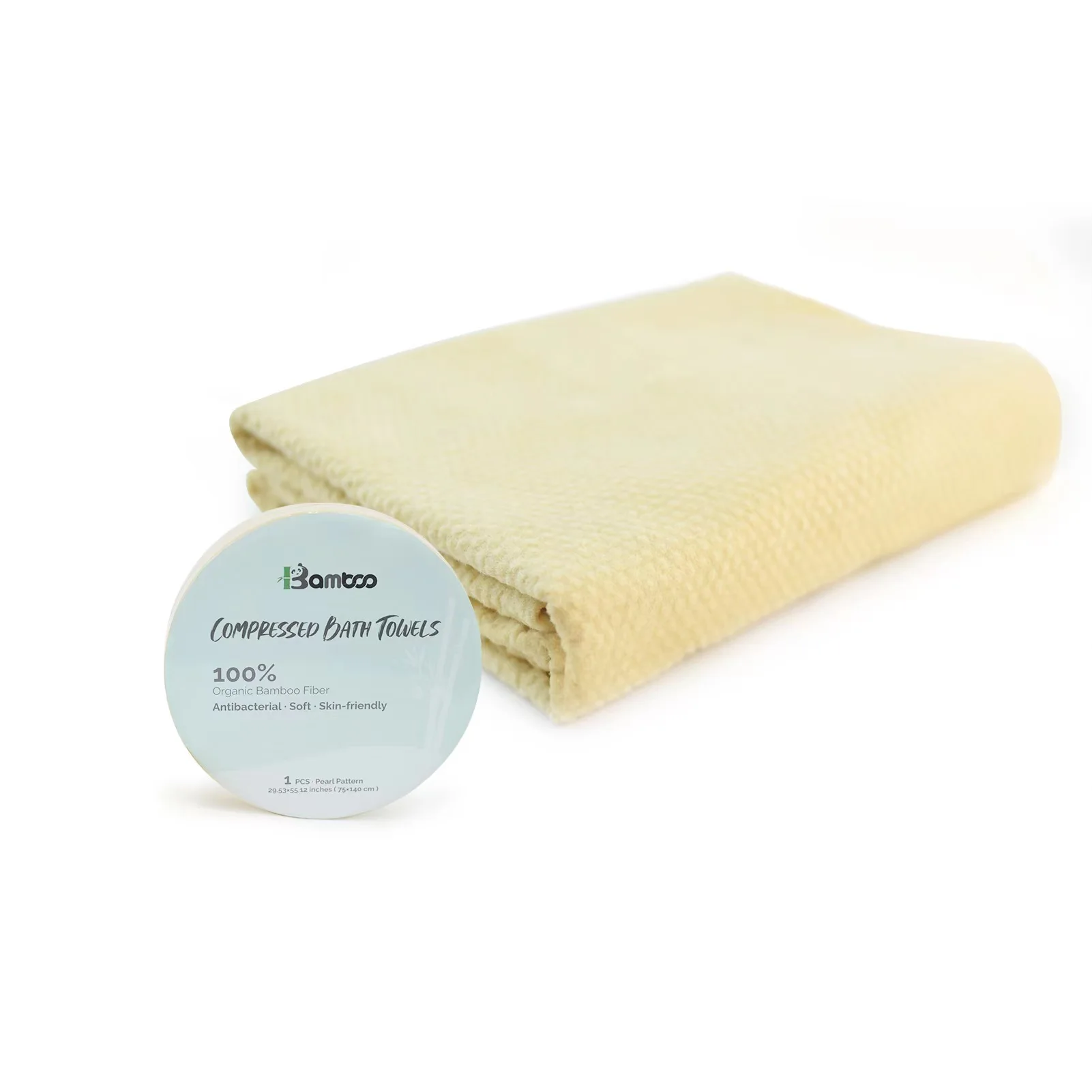 

BAMBOO Compressed Bath Towel Tablets Travel Towels, 100% Organic Bamboo Reuse Quick Dry Soft Absorbent Magic Towel for Hotel Spa