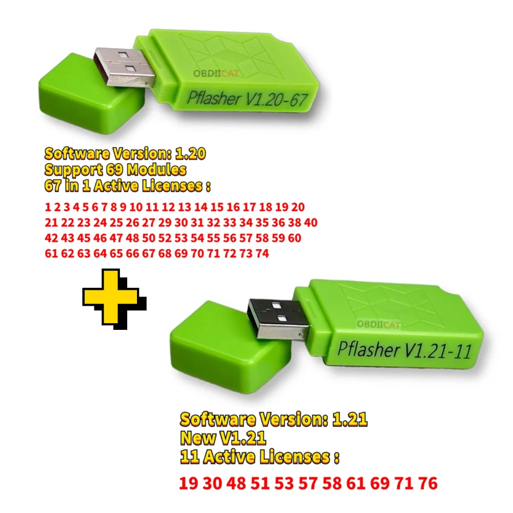 

Модули Pflasher1.21/1.20/67/69 PCM для SM2 Pro J2534 VCI BENCH/FLASH/OBD SM 2 Plus, инструмент для настройки чипов (только ключ без устройства)