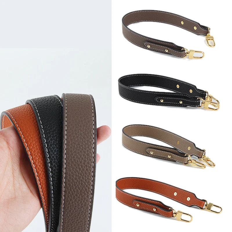 

Zovyvol Genuine Leather Bag Strap For Bags Shoulder Bag Strap Solid Color Handbag Belt Replacement Adjustable Bag Handles Pouch