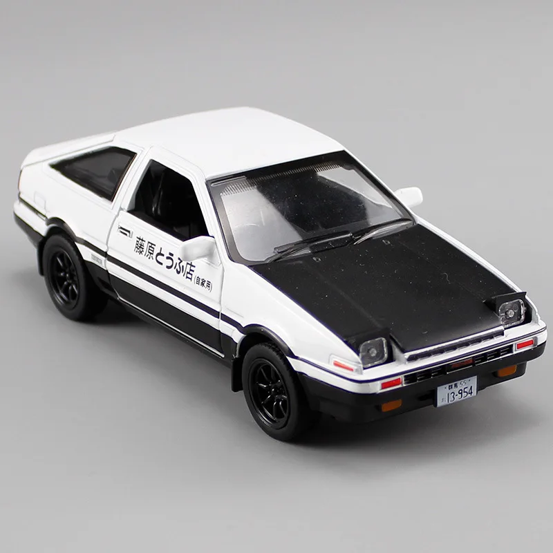 

Модель автомобиля Toyota AE86 из сплава 1/32, со звуком и светом, Детская Игрушечная модель автомобиля без коробки