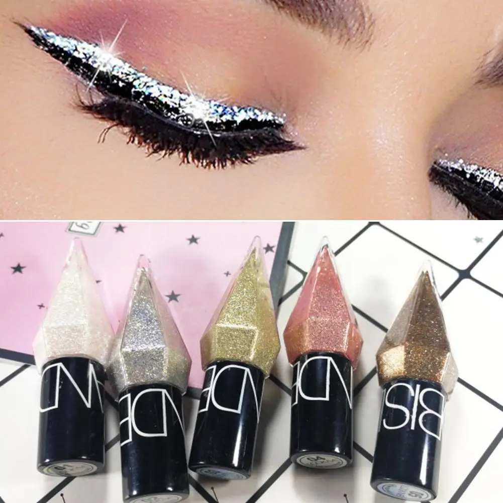 

Eye Shadow Pearlescent Diamond Eye Shadow Liquid Sequins MakeUp Smooth Mini Fine Brush Eyeliner Glitter Diamond Head Eyeliner