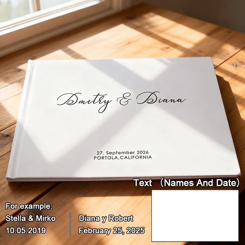 

Персонализированная гостевая книга для свадьбы