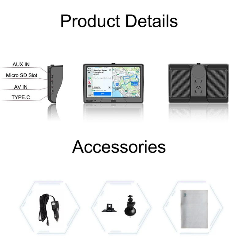 Автомобильный MP5-плеер Wi-Fi беспроводной Carplay автомобильный дисплей для