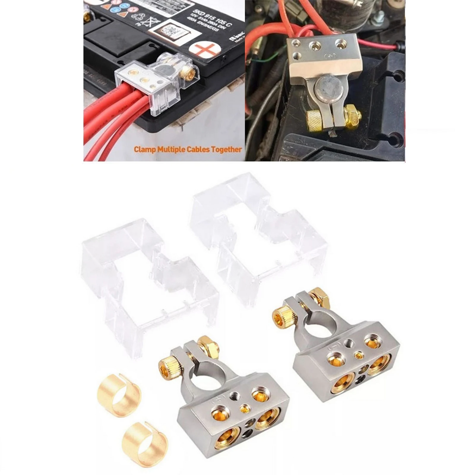 

2 шт., автомобильные клеммы для аккумуляторов