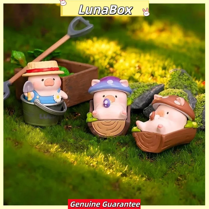 Фото Официальная коллекционная мини-фигурка Lulu The Piggy из серии Lulu Garden: кавайная кукла-животное для декора стола и подарок для фанатов №3