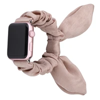 fashion women watch strap for apple watch band 42mm 38mm 40mm 44mm elastic scrunchies for apple watch 6 5 4 3 butterfly bracelet