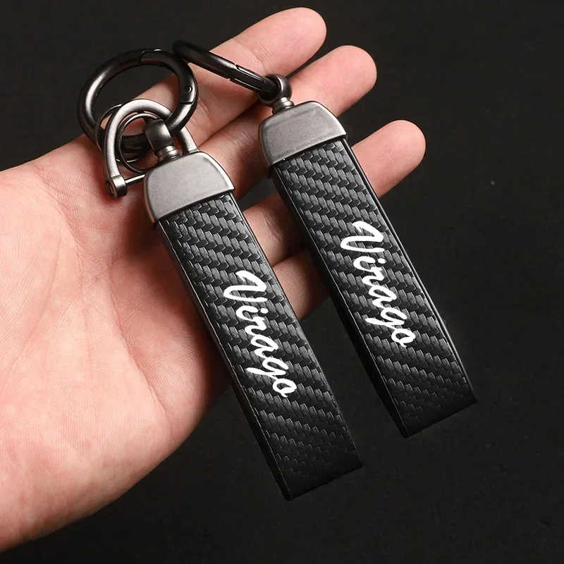 1 шт. кожаный брелок из углеродного волокна для мотоцикла Yamaha XV250 XV535 XV750 XV1100 Virago