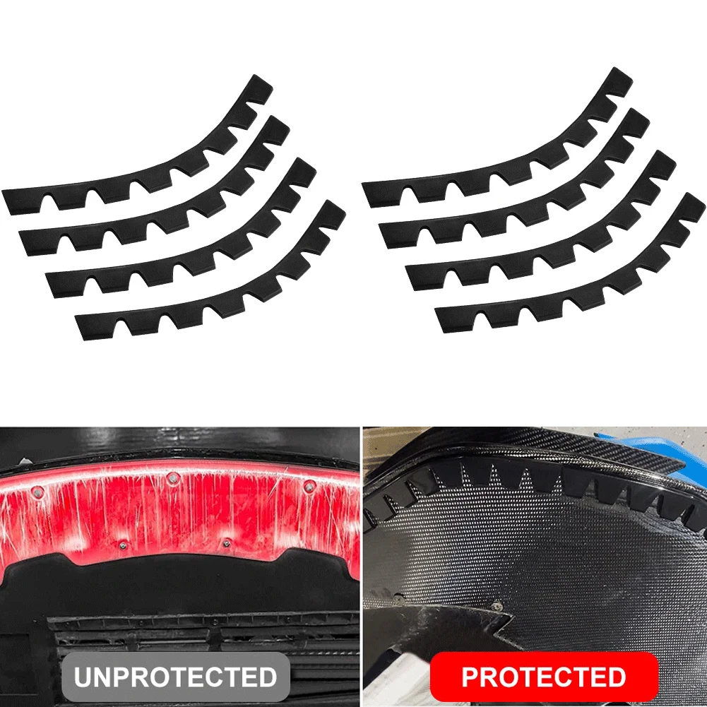 

8PCS Car Front Lip Anti-collision Protector Car Bumper Scrape Protector Reduce Friction Decorative Strip Car Accessories