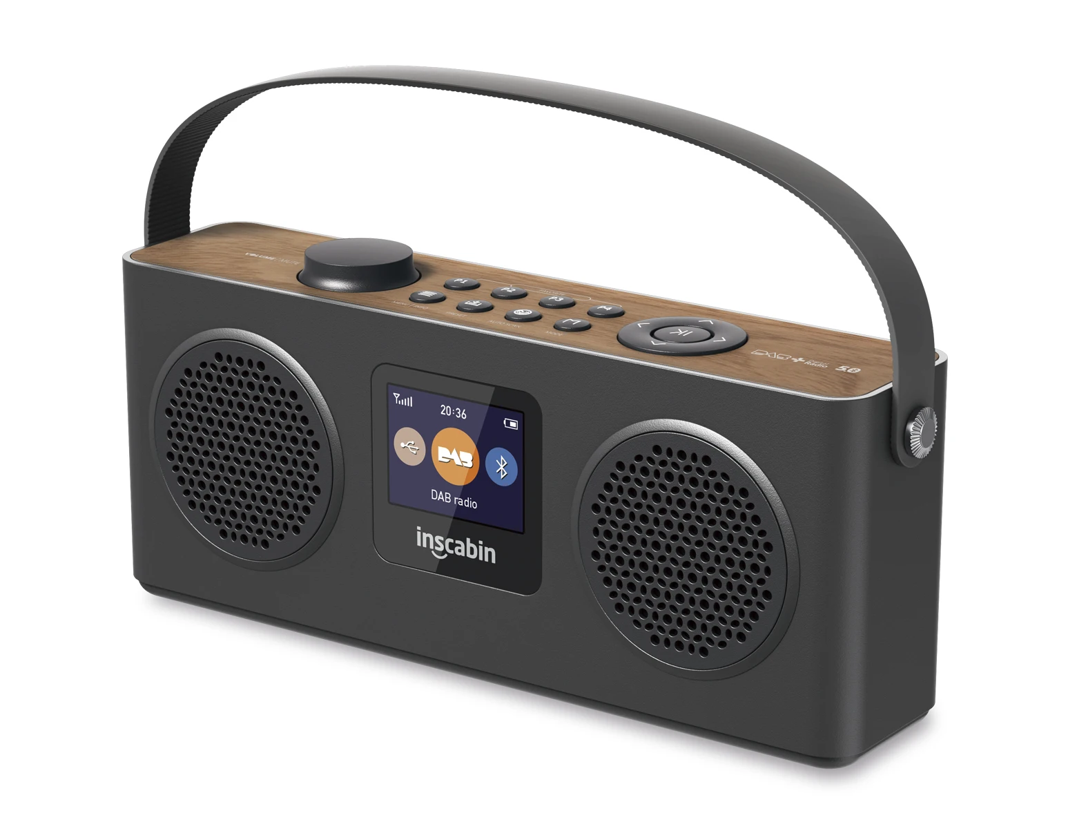 Inscabin M4II стерео DAB радио портативный беспроводной динамик с Bluetooth цветной