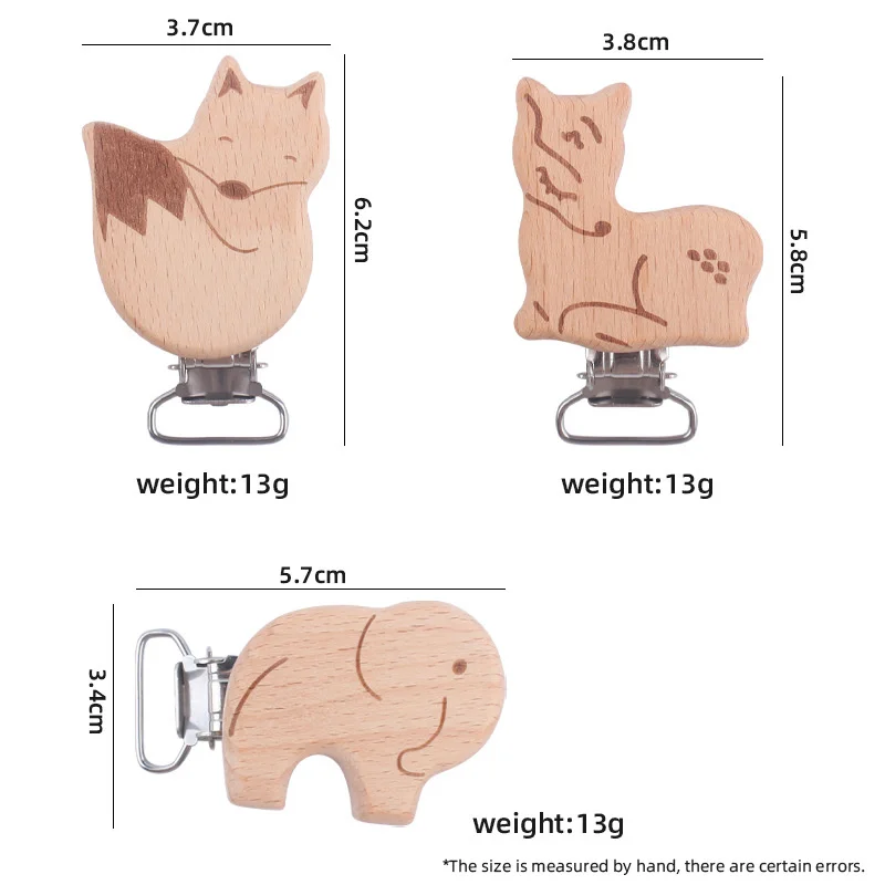 Clip Baby Products Cartoon Animal Beech Creative Elephant Shape Diy Pacifier Chain Accessories |