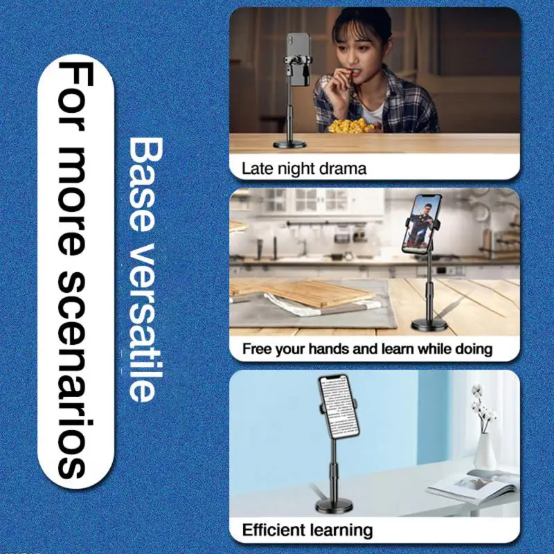 

Adjustable Phone Stand Retractable Telescopic Multifunction Desk Holder Anti-slip Cell Phone Support Phone Accessories Universal