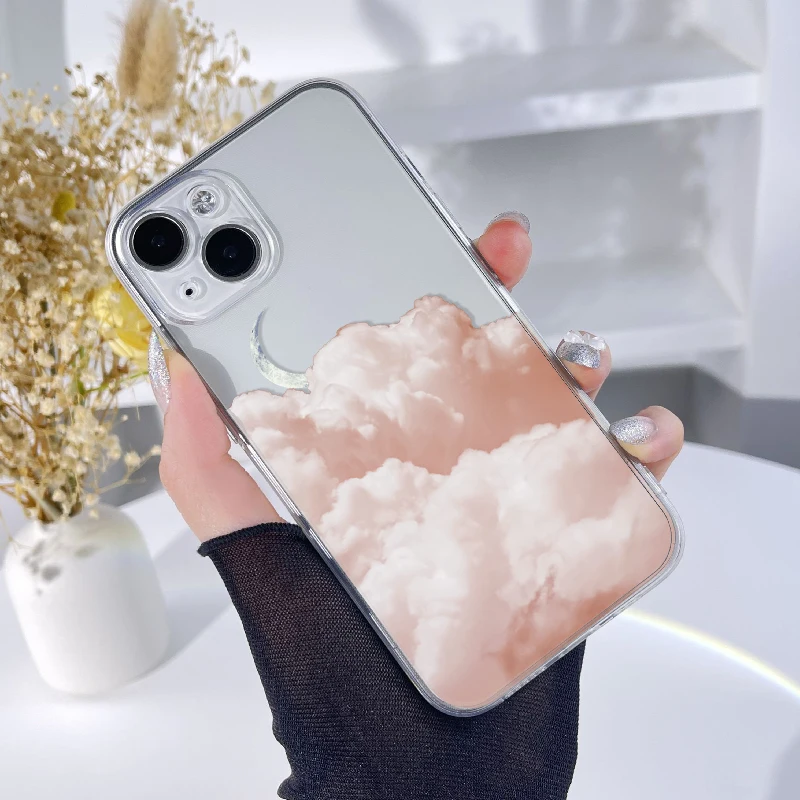 

Cloud Pattern Phone Case,For IPhone11 13 12 Pro Max X Xs Xr 7 8 Plus Se Mini Cases, Invisible Fall Prevention Cover,Coque 14