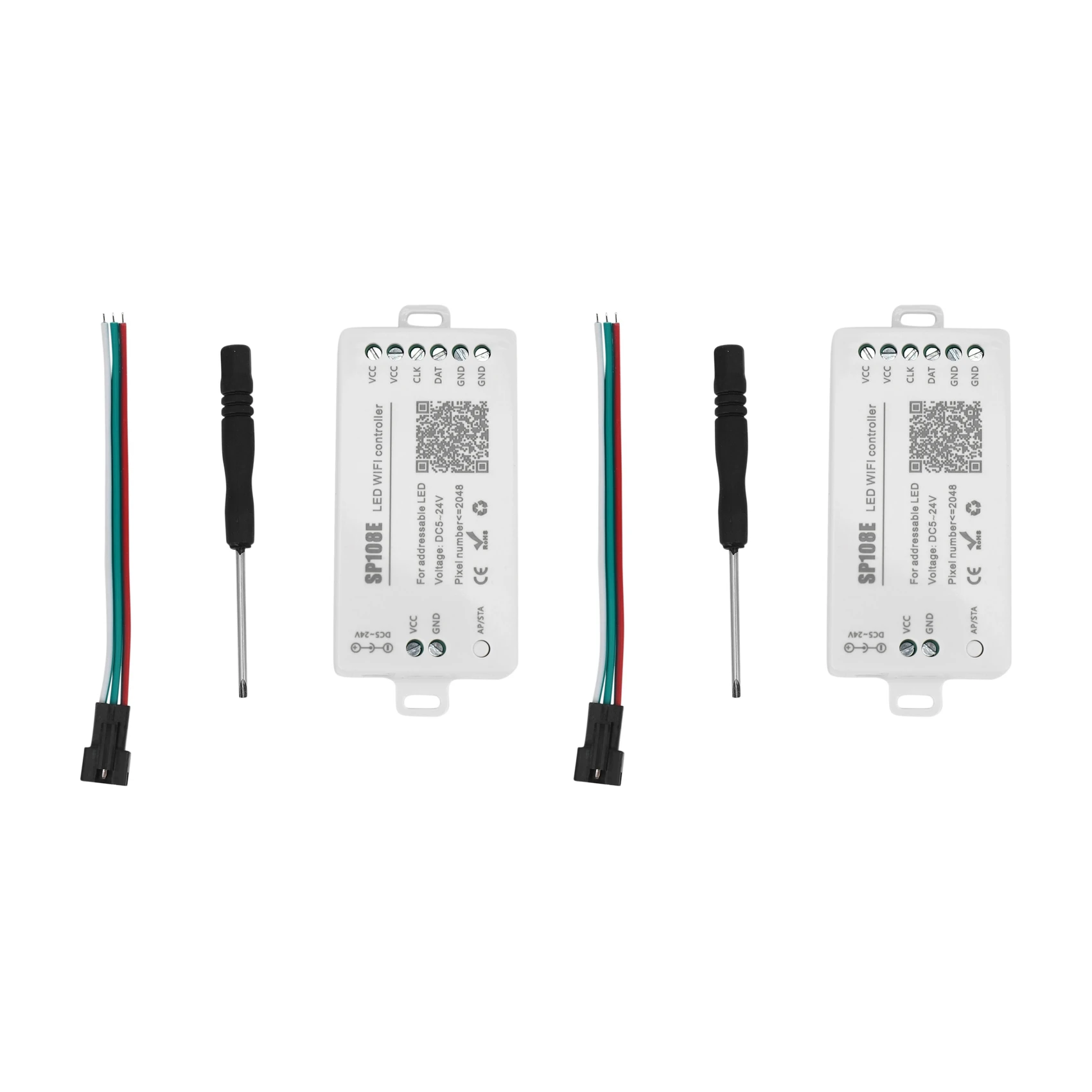 Фото A27F-2X SP108E LED Wi-Fi контроллер Magic Controller для светодиодных лент WS2812B, WS2813 и других модулей, умное беспроводное управление через приложение для iOS 10/Android №1