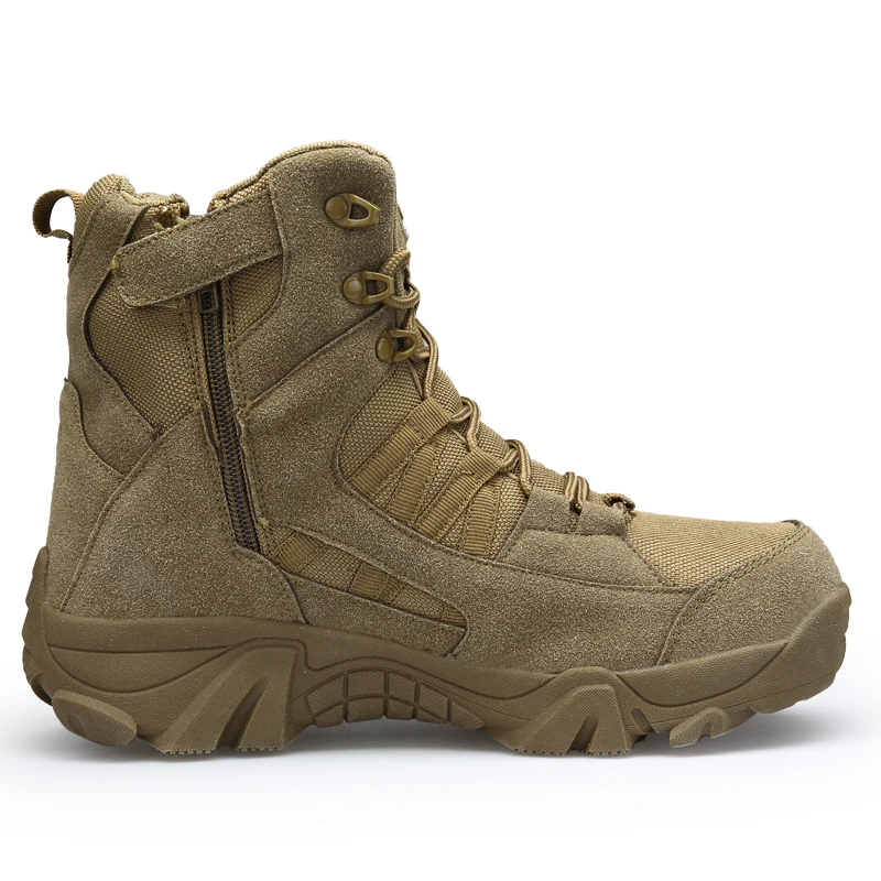 Men's Boots High Top Military Boots Outdoor Hiking Shoes Top Quality Men Anti-collision Army Tactical Boot