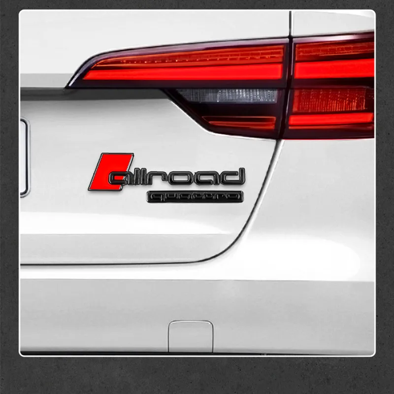 

Allroad Emblem Car Rear Sticker Fit for Audi Sline Quattro A3 A4 A5 A6 A7 A8 TT Q3 Q5 Q7 A1 B5 B6 B7 B8 B9 8P 8V 8L C6 C5 C7 4F