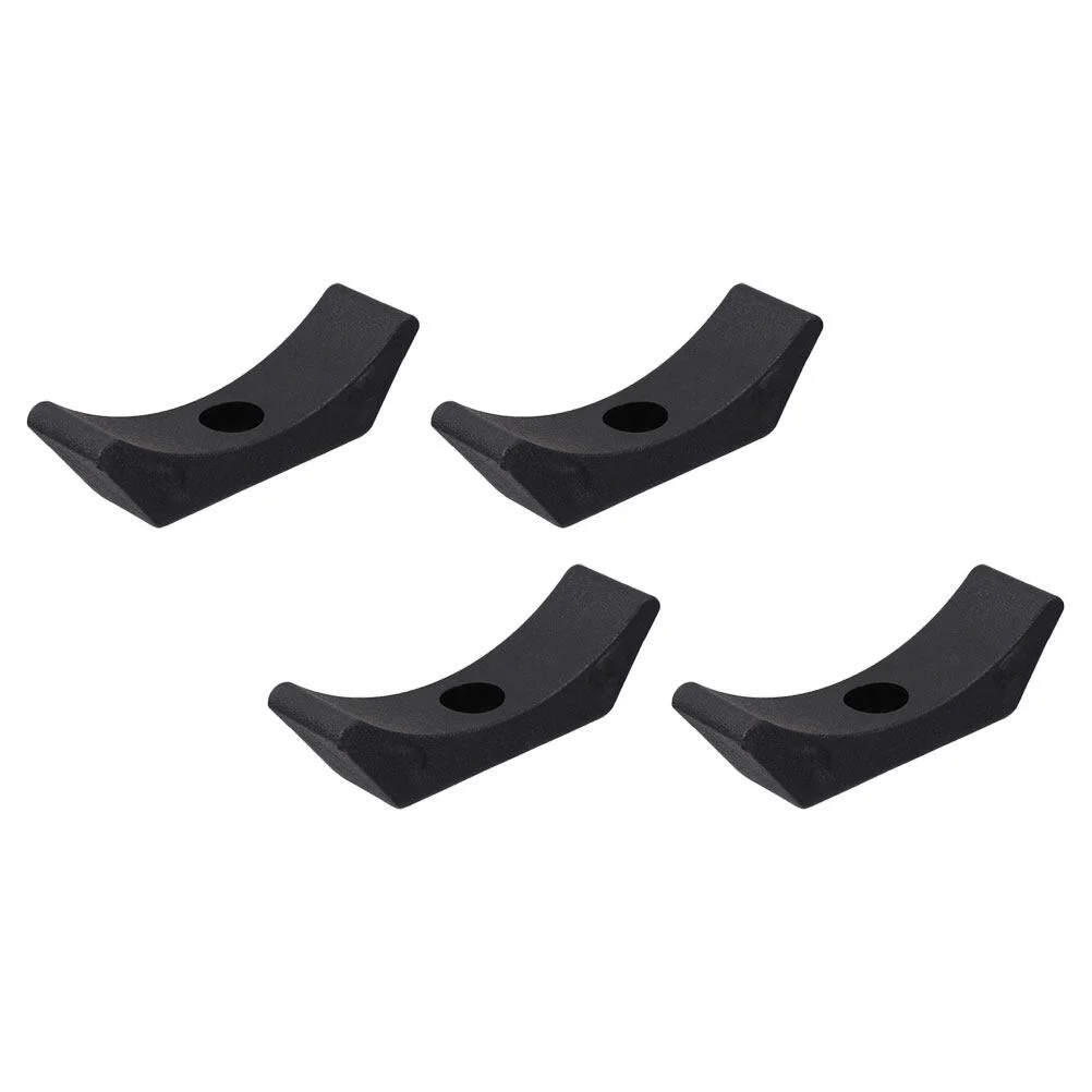 

4 Pcs Dumbbell Set Wood Tools Saddles Workout Equipment Tray Plastic Cradles Durable Fitness
