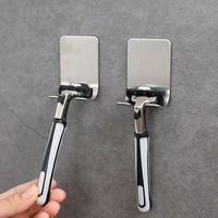 stainless steel razor holder free punch men shaving holders waterproof bathroom razor storage hook for kitchen bathroom