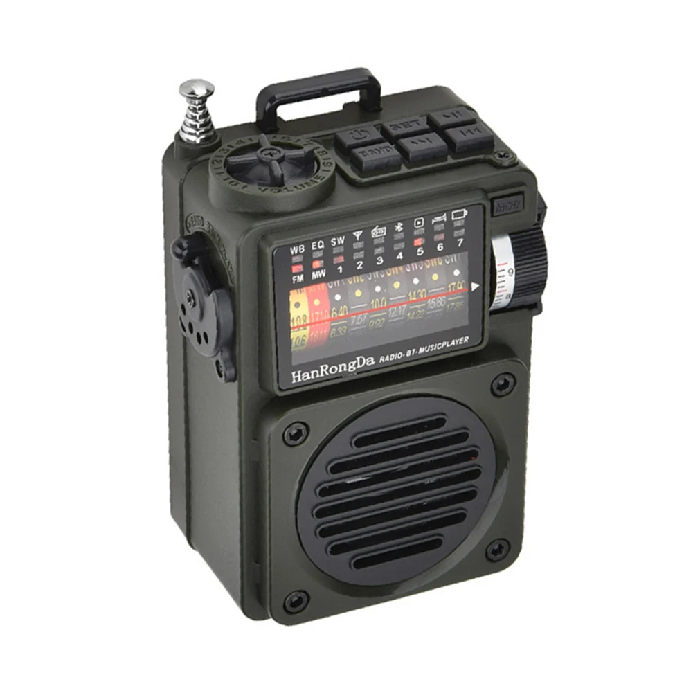 Портативный музыкальный радиоприемник HRD700 HRD701 FM/MW/SW/WB Bluetooth колонка поддержка