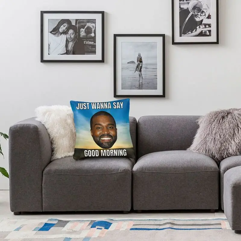 Забавные наволочки Kanye West Meme 40x40 см Мягкая Наволочка для дивана автомобильная