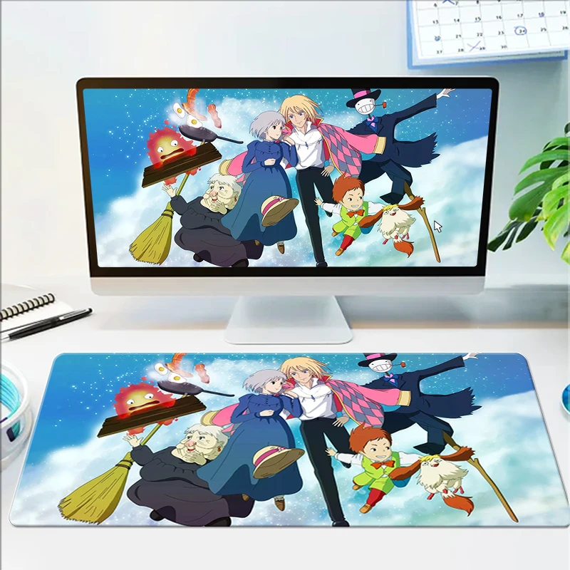 

Non-slip Rubber Gamer Accessories Large Mouse Pad Gaming Howl Cute Desk Mat Kawii Computer Desks Mousepad Keyboard Mats Mause Pc
