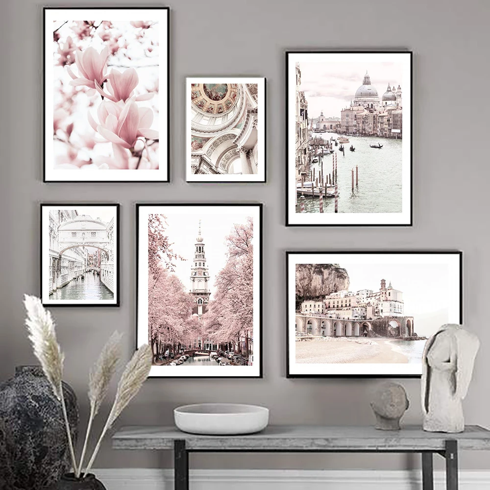 Картина на холсте Италия Венеция атрани пляжный цветочный Пейзаж Плакат винтажная печать настенное искусство Скандинавская картина домашний декор Картина на холсте Италия Венеция атрани пляжный цветочный Пейзаж Плакат винтажная печать настенное искусство Скандинавская картина домашний декор
