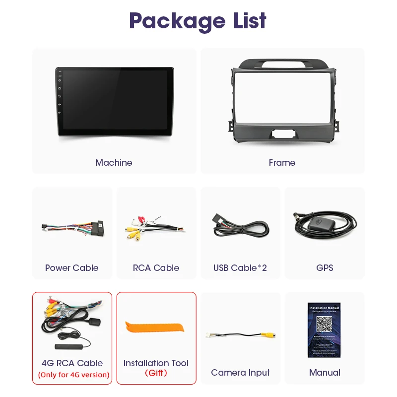 $80.38 JMCQ Android 11 Car Radio For KIA Sportage 3 2010 2011-2016 Multimedia Video Player 2din Navigation GPS AUTO Stereo Head Unit FM